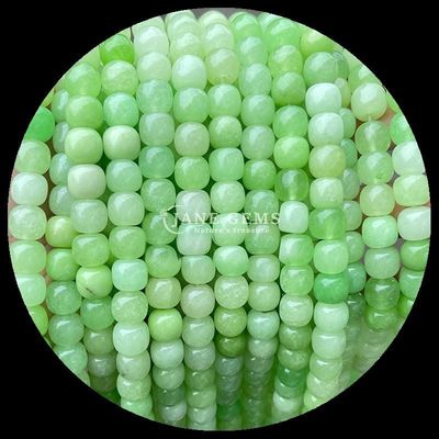 Gems Bead Rose Quartz Ice Green Jade Natural Crystal Gemstone Apple Shape Loose Bead Strands per la realizzazione di gioielli