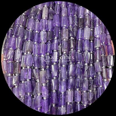 Perle di gemme cristallo naturale fragola quarzo gemma facciata cilindrica a forma di cilindro fili di perle sciolte per la fabbricazione di gioielli