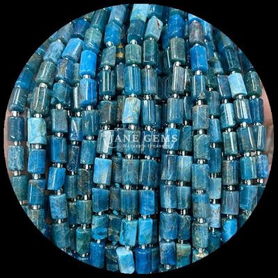 Gems Bead Cristallo naturale Apatite Rhodonite Gemstone facciata cilindrica forma a sfera di perla allentata fili per la produzione di gioielli
