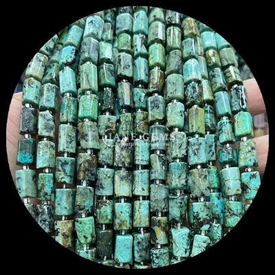 Gems Bead Cristallo naturale Apatite Rhodonite Gemstone facciata cilindrica forma a sfera di perla allentata fili per la produzione di gioielli