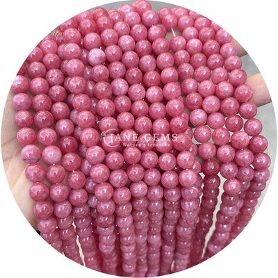Semi-pietra preziosa perle di calcedonia collana perle di cristallo per la fabbricazione di gioielli
