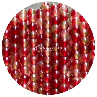 Diversi calcedonia liscia rotonda sciolta perle di pietra gemma per bracciale perle gioielleria