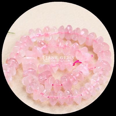 Gems Bead Cristallo naturale Citrino Rosa Quarzo Gemstone Forma irregolare caduta Stringhe di perline sciolte per la produzione di gioielli