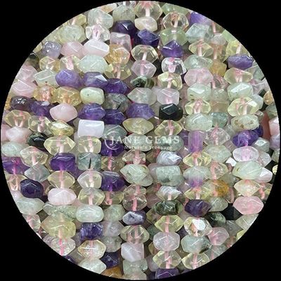 Gems Bead Cristallo naturale Citrino Rosa Quarzo Gemstone Forma irregolare caduta Stringhe di perline sciolte per la produzione di gioielli