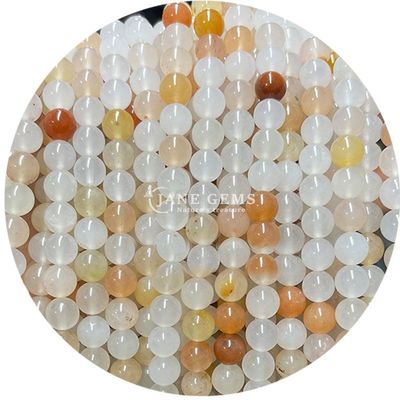 Perline di pietra gemma naturale strato rotondo di pietra cristallina perline sciolte per la fabbricazione di braccialetti di gioielli