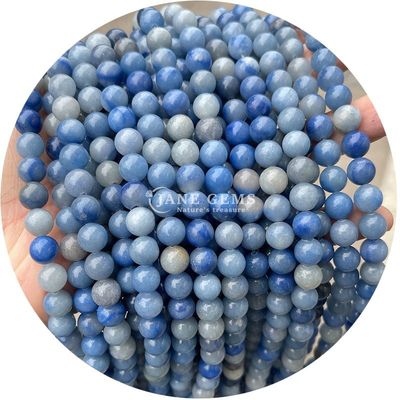 Perle di pietra naturale sciolta Strand Gemstone rosa avventurino rotondo liscio per la realizzazione di gioielli fai da te