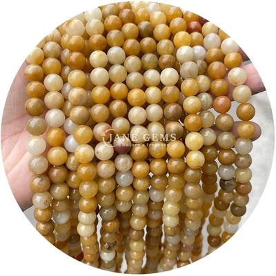 Perle di pietra naturale sciolta Strand Gemstone rosa avventurino rotondo liscio per la realizzazione di gioielli fai da te