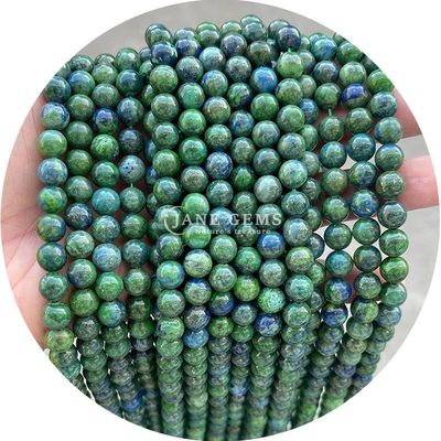 Pietra gemma naturale semipreziosa Giaspo oceanico Dragone Sangue perle a strato sciolto per la fabbricazione di gioielli