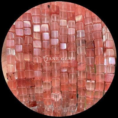 Forma quadrata cubo Opiolite Occhio di tigre Stringhe di perline sciolte per l'energia curativa