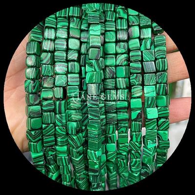 Forma quadrata cubo Opiolite Occhio di tigre Stringhe di perline sciolte per l'energia curativa