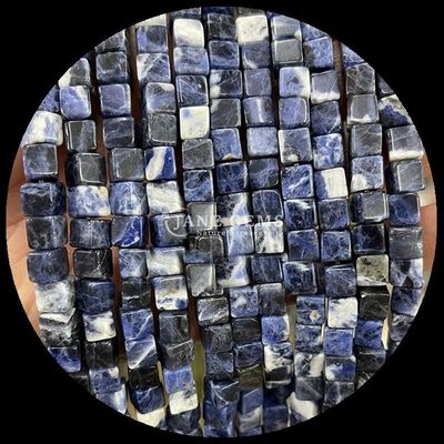 Gioielli fai da te e cristalli di guarigione Labradorite naturale Blue Dot Loose Bead Strands in diverse dimensioni