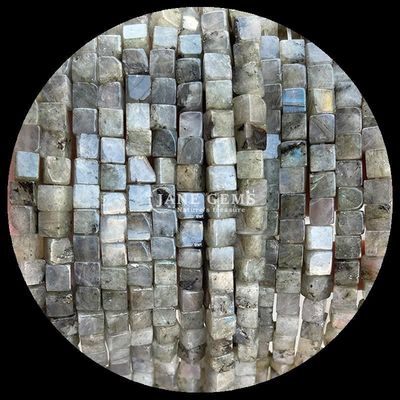 Gioielli fai da te e cristalli di guarigione Labradorite naturale Blue Dot Loose Bead Strands in diverse dimensioni