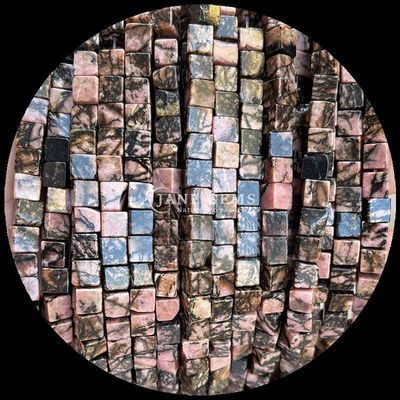 Giada naturale meridionale Amazonite Forma quadrata Stringhe di perline di gemma per gioielli fai da te e energia curativa
