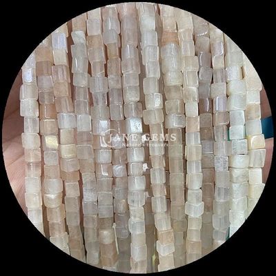 Forma quadrata cubo perla di gemma naturale rosso turchese nera agata fili di perle sciolte per gioielli fai da te