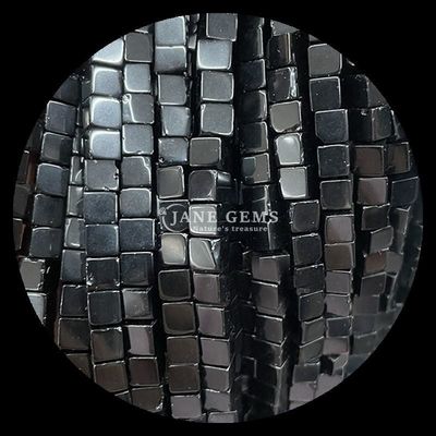 Forma quadrata cubo perla di gemma naturale rosso turchese nera agata fili di perle sciolte per gioielli fai da te