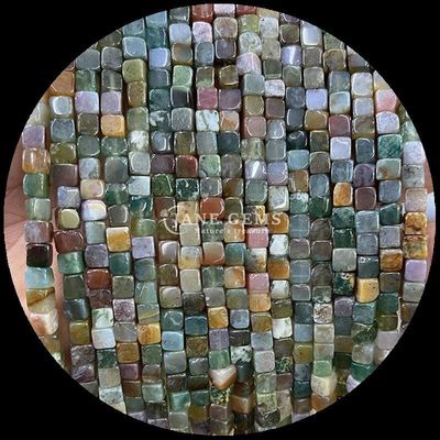 Perle di agata indiana a punto blu per la guarigione dei cristalli e per la realizzazione di gioielli fai-da-te di diverse dimensioni