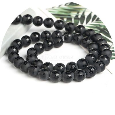 Matt Agate Mantra a sei parole perline sciolte Diy Gioielli Accessoiri Perline buddiste Bracciale Perline incise Agate
