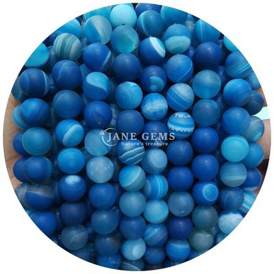 Agate ghiacciata Matte perline sciolte Prodotti semilavorati fatti a mano per regali di compleanno