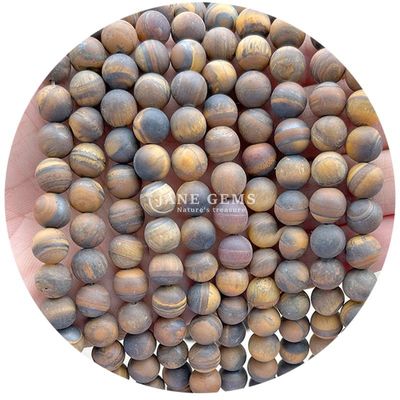 Perline di forma rotonda lucidate Decorazione fai da te Prodotti semilavorati Perline di pietra lucidate