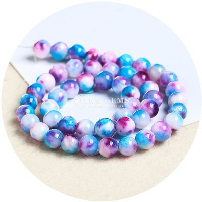 Rainbow Persian Jade Loose Beads Round Shape Beads Diy Gioielli Accessoiri Da Regalare