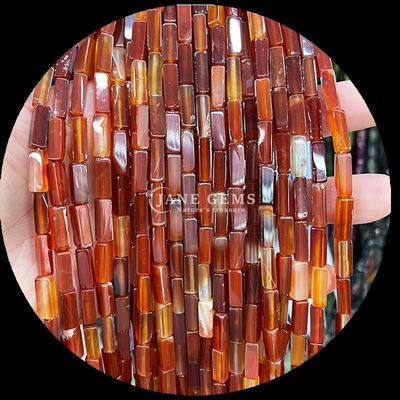 Forme rettangolari quadrate Stringhe di perline sciolte per braccialetti Agata rossa naturale Ametista
