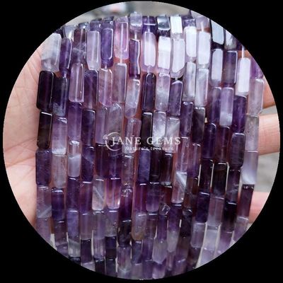 Forme rettangolari quadrate Stringhe di perline sciolte per braccialetti Agata rossa naturale Ametista