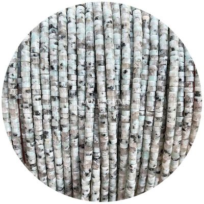 Perline sciolte di kiwi jasper unakite fatte di cristallo naturale per la produzione di gioielli