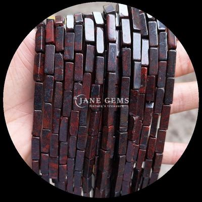 Unakite naturale Malachite rettangolo di forma quadrata Stringhe di perline di gemma per gioielli fai da te
