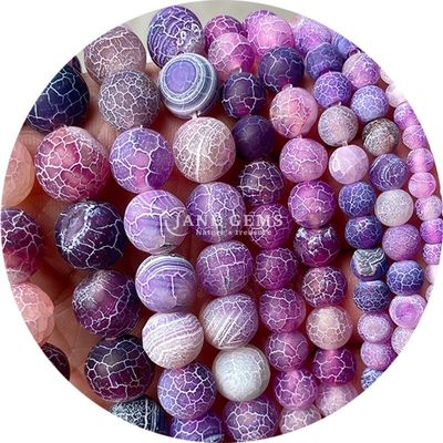 Diverse agate temperate con perline sciolte pietra di cristallo per la realizzazione di braccialetti di cristallo fatti a mano
