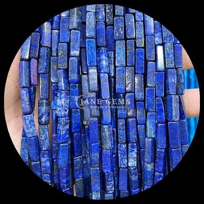Rectangolo zebra giaspo lapis lazuli perle di gemme fili sciolti per la fabbricazione di gioielli