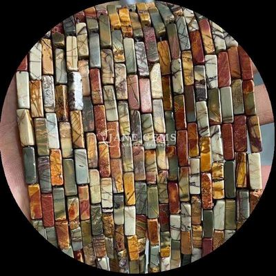 Rectangolo zebra giaspo lapis lazuli perle di gemme fili sciolti per la fabbricazione di gioielli