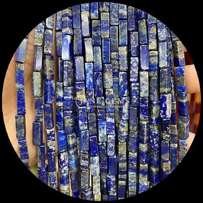 Finitura lucidata per gioielli rettangolari perla viola calcedonia mappa giaspo 4x13mm per gioielli fai da te