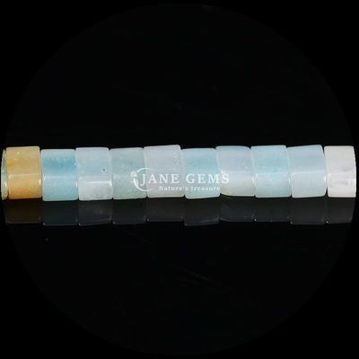 Gemma naturale lucidato finitura cubo perline Amazonite Picture Jasper perline sciolte fili per la produzione di gioielli