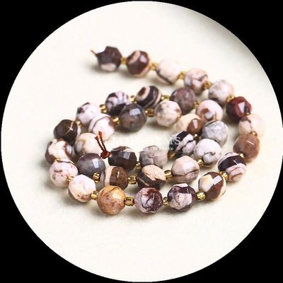 Perle lucide in gemma naturale con facce a sfondo a sfera libera perle di rombo per la fabbricazione di gioielli