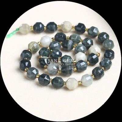 Perle lucide in gemma naturale con facce a sfondo a sfera libera perle di rombo per la fabbricazione di gioielli