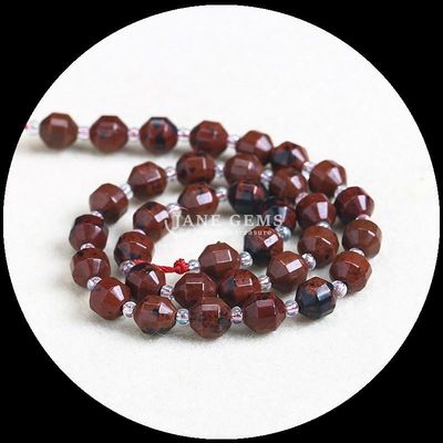 Perline a forma di oliva naturale facciate perline di pietra sciolte giaspo rosso mookite fili sciolti per gioielli fai da te