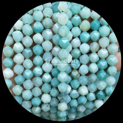 Perle a facce di diamanti multicolori e fili di arenaria blu per la fabbricazione di gioielli fai da te