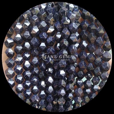 Perle a facce di diamanti multicolori e fili di arenaria blu per la fabbricazione di gioielli fai da te