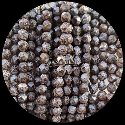 Perle di gemme naturali di forma sfaccettata rosa quarzo turmalina fili sciolti per la fabbricazione di gioielli