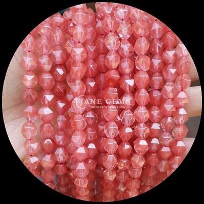 Perle di pietre preziose naturali a facce in vivace multicolore anguria quarzo acquamarino perle a fili sciolti per gioielli fai da te