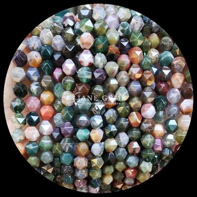 Diamante scintillante taglio multicolore perle di gemme Quarzo chiaro Carneliano fili sciolti per l'elaborazione di gioielli squisiti