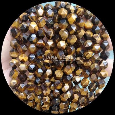 Perle di gemma Diamanti Colori assorbiti Abbaglianti Gioielli fai da te 6mm 8mm 10mm Turmalina Occhio di tigre blu Stringhi sciolti