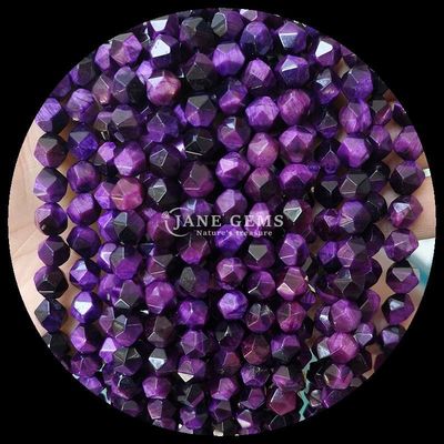 Molti colori Energia di guarigione facciata Delicate perline di pietra Occhio di tigre verde per la fabbricazione di gioielli