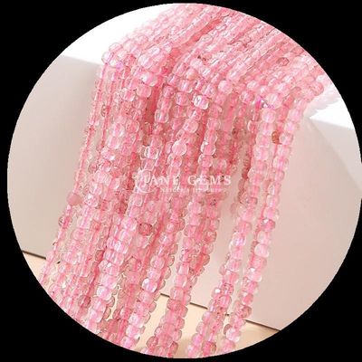 Colori Multi Naturale Mini Cubo Quadrato Perle di Gemma Rosa Quarzo Apatite per fai da te Braccialetto Colletto orecchino Gioielleria