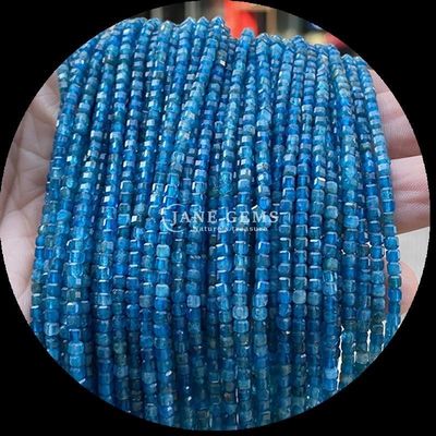Colori Multi Naturale Mini Cubo Quadrato Perle di Gemma Rosa Quarzo Apatite per fai da te Braccialetto Colletto orecchino Gioielleria