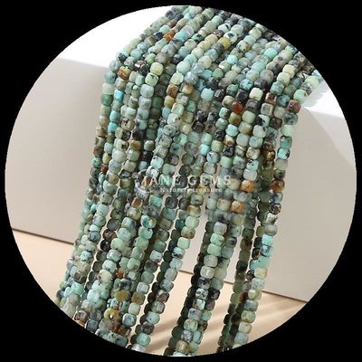 Pietra naturale lucidata a taglio quadrato perle di gemma argento ossidiana pietra solare per la fabbricazione di gioielli