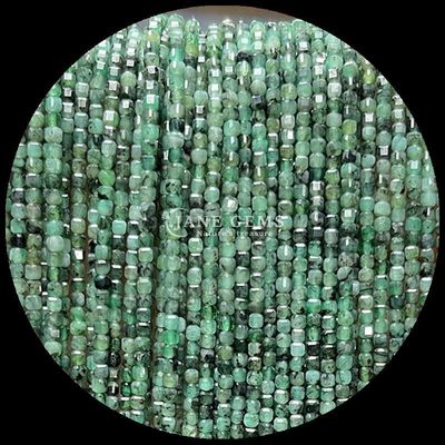 Cubo quadrato personalizzabile perle di pietre preziose oro rutellato quarzo prehnite fili sciolti perle per la produzione di gioielli
