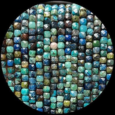 Perline di pietra preziosa naturale a forma di cubo fluorite morganite perline a fili sciolti per la fabbricazione di gioielli