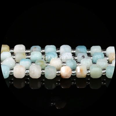 Perle di gemme naturali assortite multicolori Cubo Quadrato Ametista Stringhi sciolti Perle per gioielli fai da te