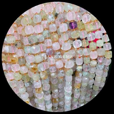 Perle di gemme naturali assortite multicolori Cubo Quadrato Ametista Stringhi sciolti Perle per gioielli fai da te
